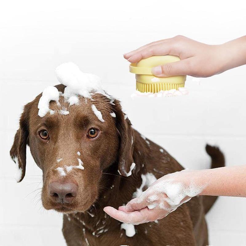 Escova de Banho Massageadora para Pets - Nova Compras